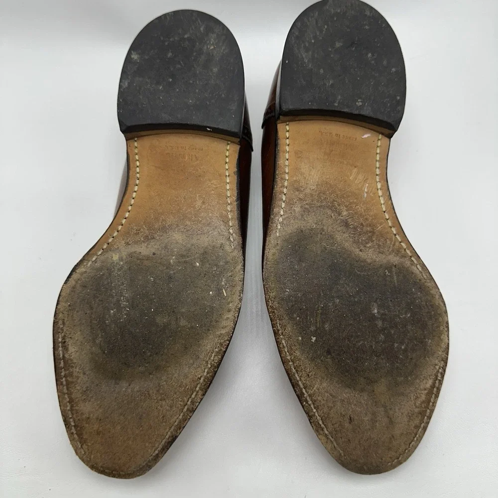 Johnston Murphy Aristocraft Kiltie Tassel‎ Cap Toe Loafers Men's 9 D/B Brown